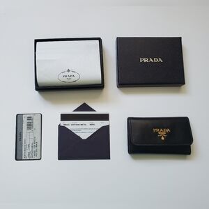 Prada Women's Saffiano Leather Key Holder